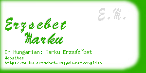 erzsebet marku business card